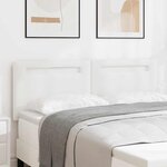 vidaXL Tête de lit avec des lumières à LED Blanc 160 cm PVC