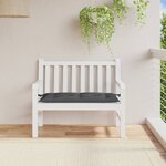 vidaXL Coussin de banc de jardin anthracite mélangé 100x50x7 cm tissu