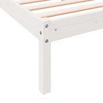 vidaXL Cadre de lit extra long sans matelas 140x210 cm bois massif pin