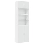 vidaXL Armoire de rangement blanc 70x42 5x225 cm bois d'ingénierie