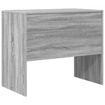 vidaXL bureau d'écriture gris gris sonoma bois d'ingénierie