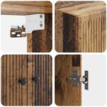 vidaXL Armoire Murale Bois ancien 59 x 31 x 60 cm Bois d'ingénierie