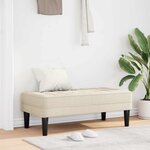 vidaXL banc Lin 113 x 57 x 39 cm tissu