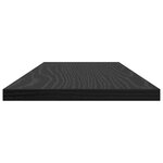 vidaXL Étagères en Chêne Noir - Pack de 4  60x20x1 5 cm  Fabriquées en Bois Technique