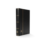 Classeur à bandes pour timbres 64 pages noires. Couleur - Noir
