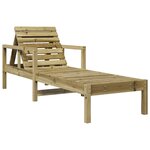 vidaXL Chaise longue 199 5x62x55 cm bois de pin imprégné