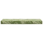 vidaXL Coussin de Siège d'Extérieur Feuilles Vertes 111 5 x 40 x 8 cm