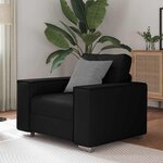 vidaXL Fauteuil canapé Noir 99 x 78 x 84 cm Cuir artificiel