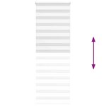 vidaXL Store zèbre blanc 70x200 cm largeur du tissu 65 9 cm polyester