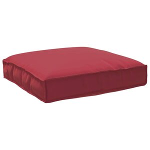 vidaXL Coussin pour assise de palette Bordeaux 80 x 80 x 12 cm