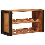 vidaXL Étagère à vin Marron 100 x 45 x 33 cm Bois d'Acacia Massif