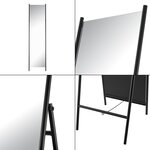 Miroir sur pied 160 x 43 x 49 cm noir 03_0007975