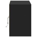 vidaXL Meuble TV avec LED noir 100x34x50 cm bois d'ingénierie
