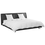 vidaXL Ensemble de Duvet avec oreiller 3 pièces Blanc Plume de canard