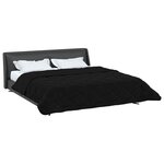 vidaXL Duvet d'hiver 220 x 240 cm Hiver Noir Respirant