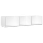 vidaXL Armoire murale blanc 75x18x16 5 cm bois d'ingénierie