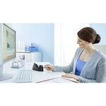 Dévidoir tesafilm Easy Cut Curve Noir avec Rouleau Transparent 10mx19mm x 9 TESA