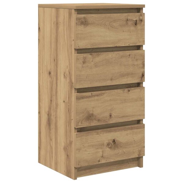 vidaXL Buffet chêne artisanal 37 5x35x76 cm bois d'ingénierie