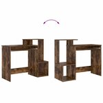 vidaXL Bureau Chêne fumé 106 x 40 x 88.5 cm Bois d'ingénierie
