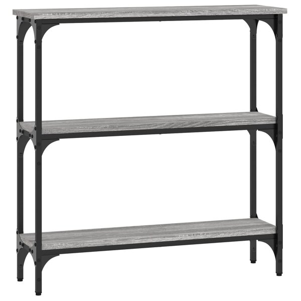 vidaXL Table console sonoma gris 75x22 5x75 cm bois d'ingénierie