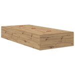vidaXL Lit de rangement en chêne 90 x 200 cm