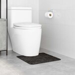 vidaXL Tapis de bain antidérapant avec découpe pour toilette