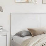 vidaXL Tête de lit Blanc 180 cm Bois d'ingénierie