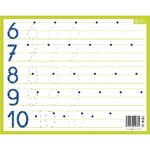 Ardoise rigide effaçable à sec 'Chiffres' 21 x 26 5 cm BOUCHUT