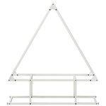 vidaXL Portant de bois chauffage blanc 80x25x90 cm
