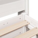 vidaXL Cadre de lit sans matelas blanc 90x200 cm bois de pin massif