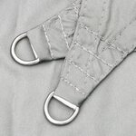 vidaXL Voile d'ombrage gris clair 2x2x2 m 100  polyester oxford