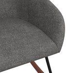 vidaXL Chaise à bascule Gris foncé Tissu