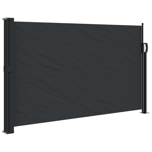vidaXL Auvent latéral rétractable noir 120x500 cm