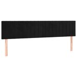 vidaXL Cadre de lit sans matelas noir 120x190 cm velours