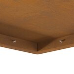 vidaXL Braise Marron 80 x 80 x 40 cm Acier résistant aux intempéries