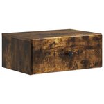 vidaXL Cabinet de chevet mural 2 pc Chêne fumé 49 x 34 5 x 20 cm