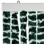 vidaXL Moustiquaire Vert et blanc 90x220 cm Chenille