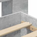 vidaXL Cadre de lit avec rangement Gris béton 160 x 200 cm