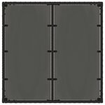vidaXL Ensemble de repas extérieur 3 Pièces Noir 90 x 90 x 75 cm