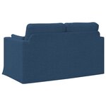 vidaXL Canapé Bleu 139 x 78 x 80 cm tissu