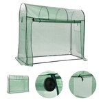 vidaXL Serre avec porte zippée 200x80x170 cm