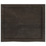 vidaXL Étagère murale marron foncé bois chêne massif traité