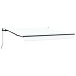 vidaXL Auvent Rétractable Blanc 350 x 250 cm Polyester et Acier