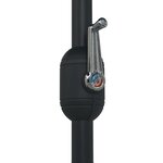 vidaXL Parasol de jardin et mât en aluminium 270x246 cm Terre cuite