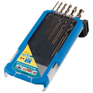 Wolfcraft jeu de forets de métaux 6 pièces 2-8 mm 7118000
