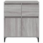 vidaXL Buffet Sonoma gris 60x35x70 cm Bois d'ingénierie