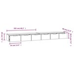vidaXL Armoires murales 2 Pièces noir 102x30x20 cm bois d'ingénierie