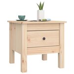 vidaXL Table d'appoint 40x40x39 cm Bois massif de pin