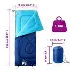 vidaXL Sac de couchage pour adultes camping 3 saisons
