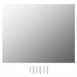 vidaXL Miroir mural sans cadre avec lampes LED Rectangulaire Verre